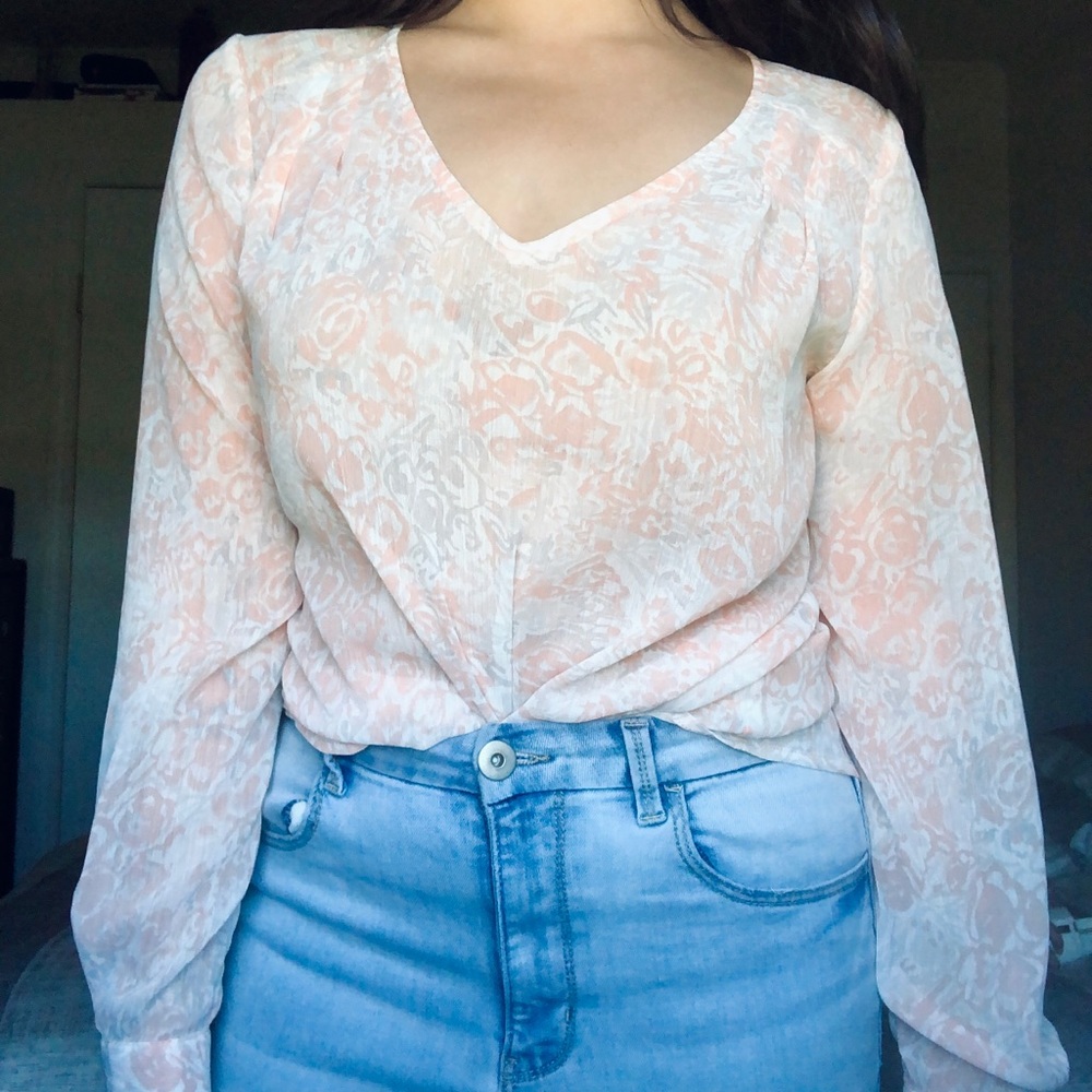 Rose and Olive floral blouse